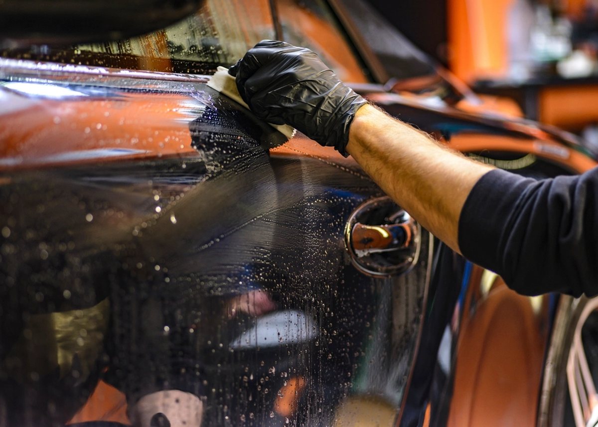 Two-bucket hand wash, never a brush